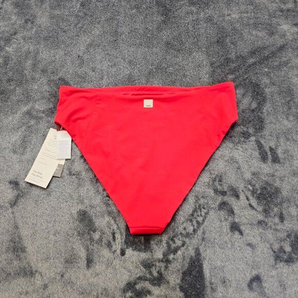 Vuori Dune Bikini Swim Bottom Womens XL red high waisted pocket performance NWT - Picture 7 of 12